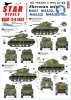 Star Decals 72-A1082 French Sherman Mix. M4A1, M4A3 105mm, M4A3 76mm and M4A3E2 Jumbo 1/72